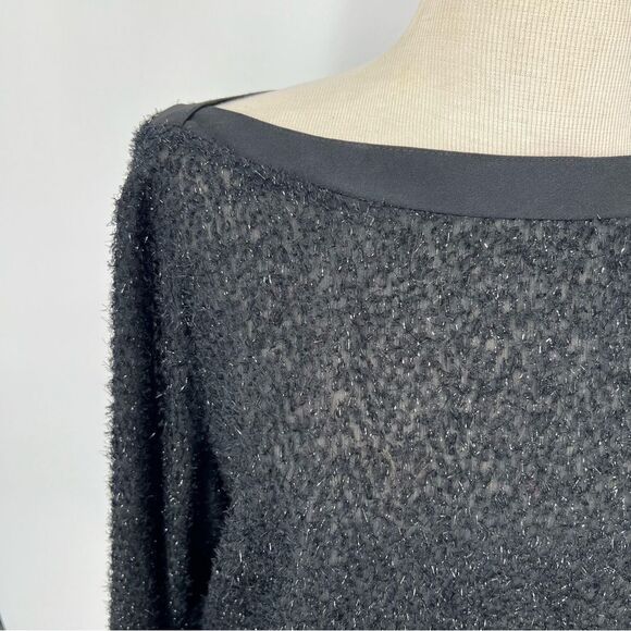 Vintage A.C. Sport Sparkly Sheer Boat Neck Top (EU 42) US Lg - Picture 8 of 8